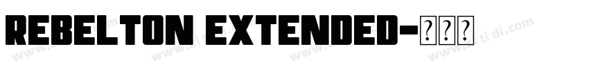 Rebelton Extended字体转换